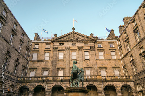 Architectural details in Edinburgh city