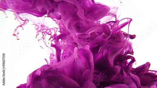 pink explosion on white background