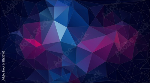 Abstract horizontal triangle background for your design - Vector