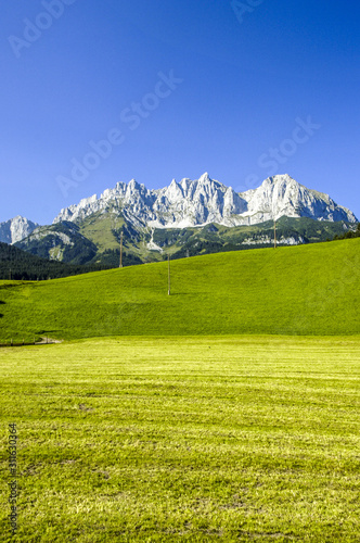 Alpenblick, weites Feld, Österreich, Tirol