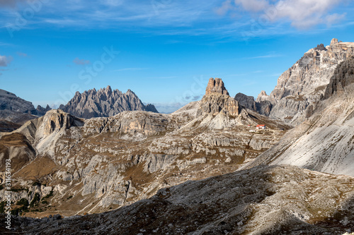 Beautiful landscape of mountains during autumn