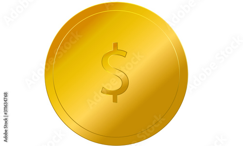 gold dollar coin money Goldmünze