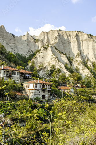 Melnik, weisser Sandsteinfels, Bulgarien, Piringebirge © visualpower
