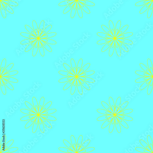 seamless pattern with flowers