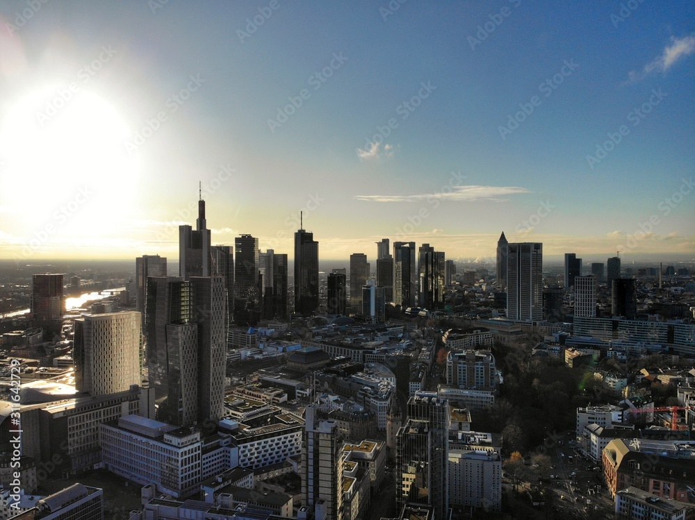 Obraz premium new york skyline at sunset