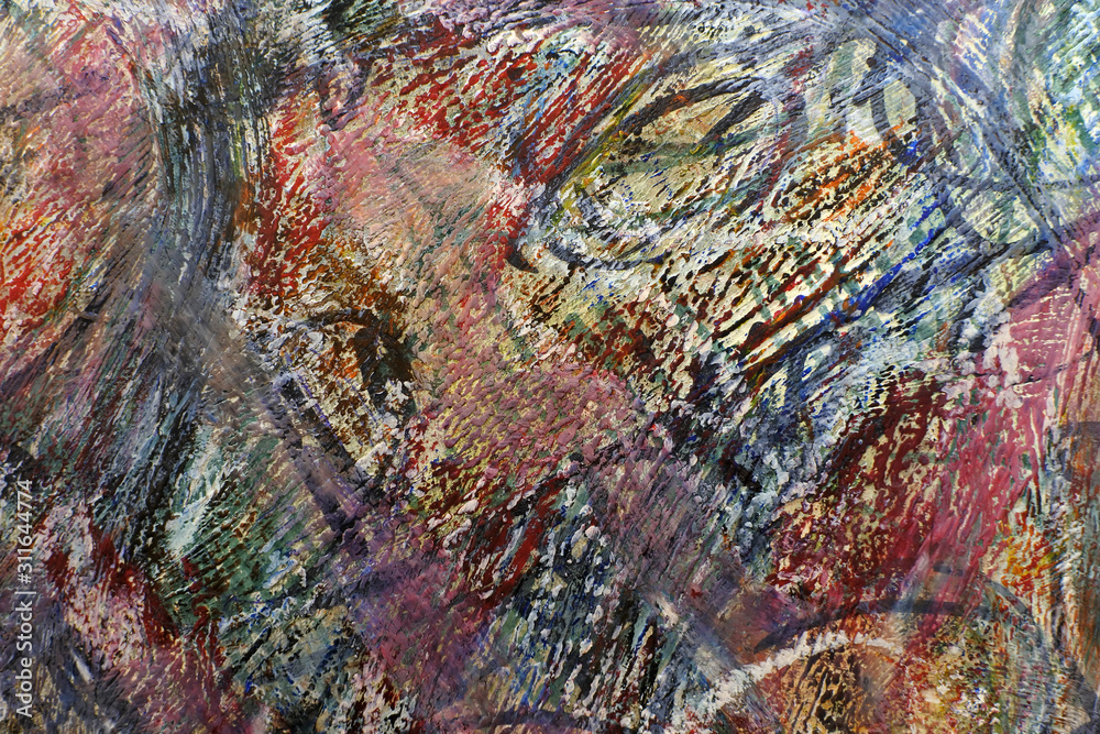  mixed multi-layer image technique. color sketch. a jumble of lines and blotches. background in the style of abstract expressionism