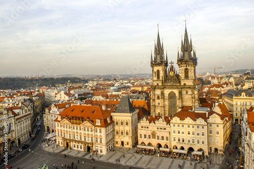 Prag, Altstädter Ring, Staromestske namesti, Teynkirche, Tschec