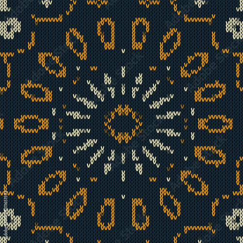 Dark tweed knit stitch effect vector texture. Masculine dark gray seamless woven pattern. Hand knitting sweater material. Close up fabric textile floral background. Homespun wool allover print swatch.