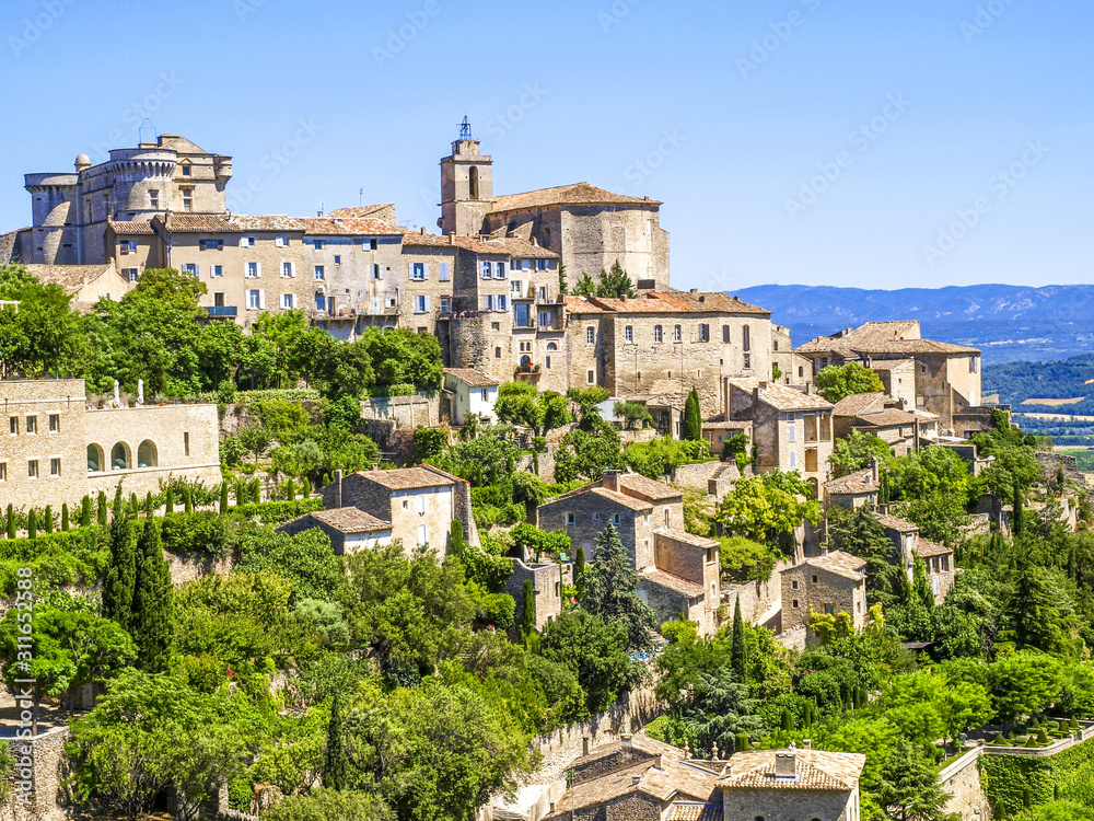 Stadtansicht Gordes, Provence, Frankreich, Gordes
