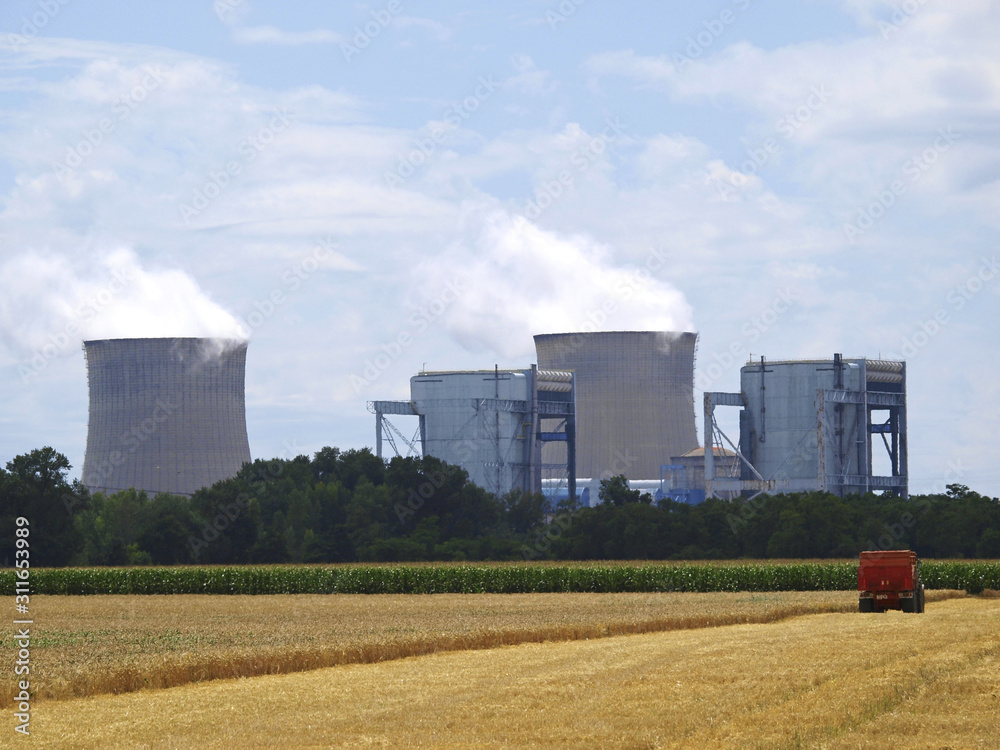 AkW, Atomkraftwerk bei Blois in Frankreich, Frankreich, Loire-Ta