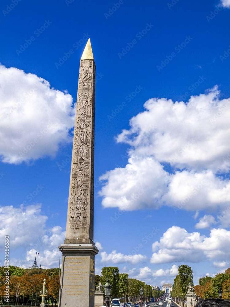 Paris, Place de la Concorde, Obelisk, Frankreich