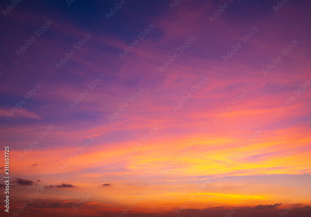 Twilight sky background with Colorful sky in twilight background Twilight sky background with Colorful sky in twilight background