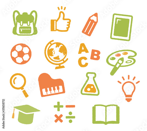Learning related stamp-style illustrations
