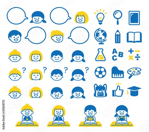 Learning illustration set