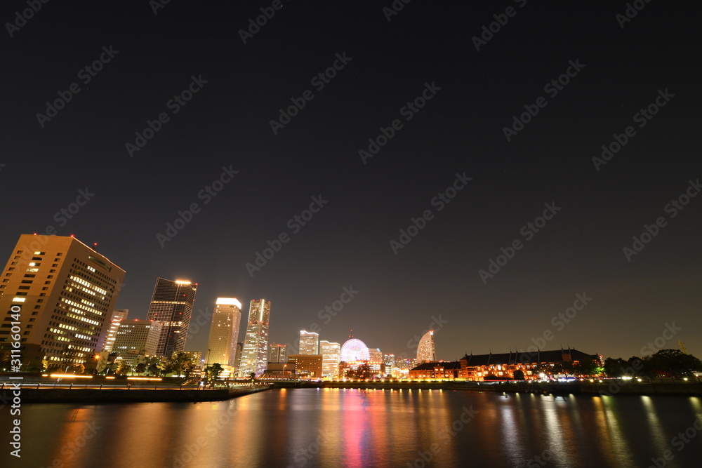 Obraz premium yokohama at night
