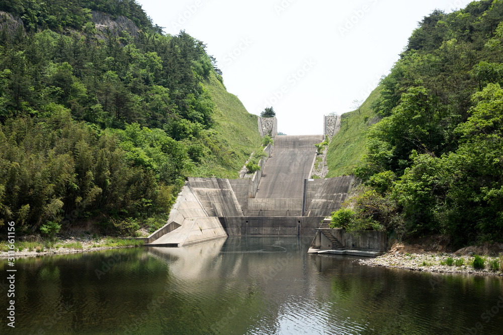 Buan dam in Buan-gun, South Korea.