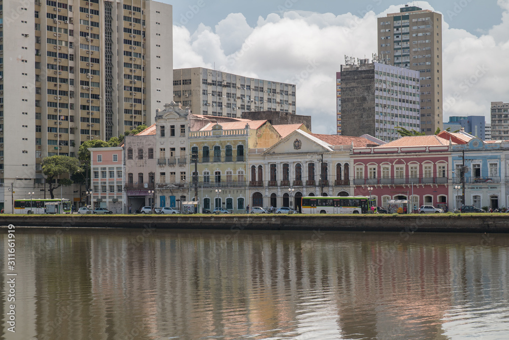 Buildings and city view of Recife, Brazil, South America