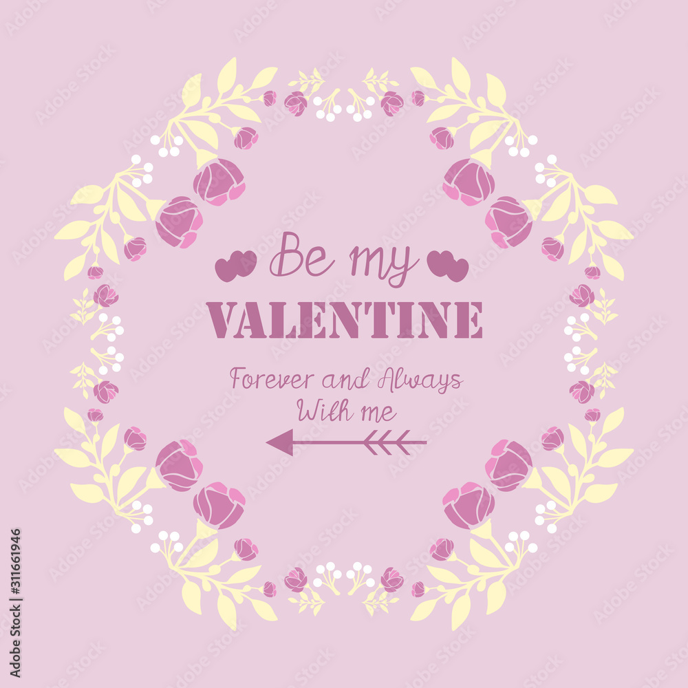 Elegant shapes frame with pink and white floral, for happy valentine ornate cards. Vector Elegant shapes frame with pink and white floral, for happy valentine ornate cards. Vector