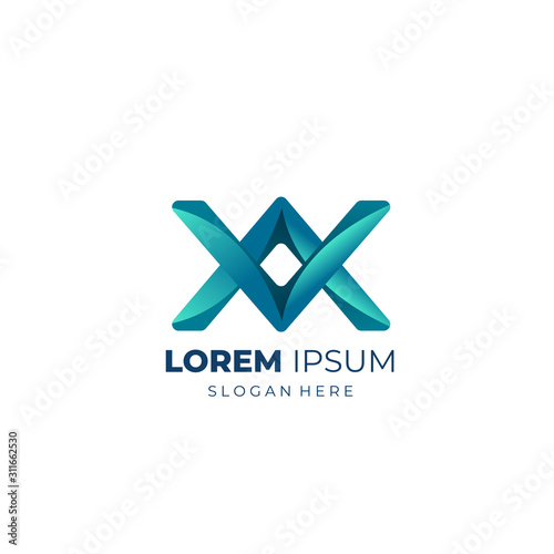 Triangle logo with modern gradient style and futuristic. The best choice to start new bussiness or rebranding. Ready to use for your company. Vector EPS 10