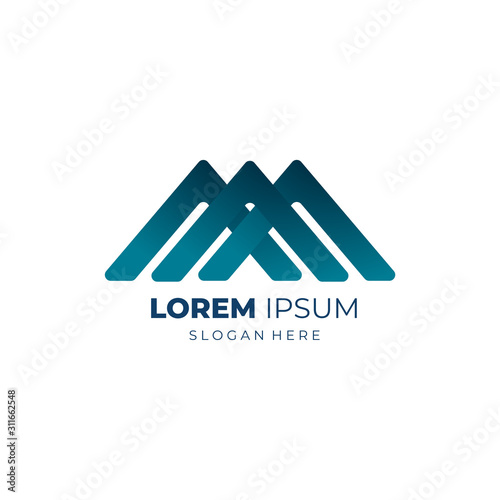 Triangle logo with modern gradient style and futuristic. The best choice to start new bussiness or rebranding. Ready to use for your company. Vector EPS 10