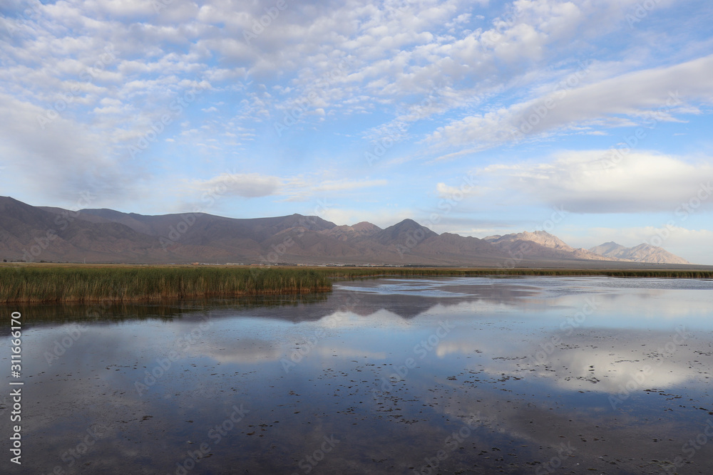 Dachaidan Emerald Salt Lake in Qinghai Province, China