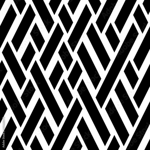 Seamless pattern with oblique black bands