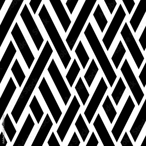 Seamless pattern with oblique black bands