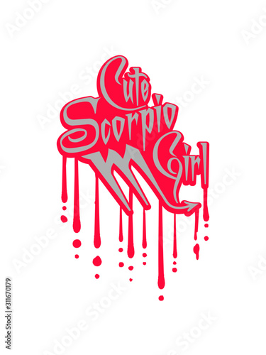 Graffiti Cute Scorpio zeichen frech