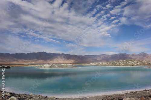 Dachaidan Emerald Salt Lake in Qinghai Province  China