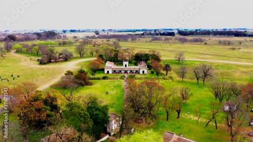 Imágenes desde dron del Museo Ricardo Güiraldes - San Antonio de Areco - Provincia de Buenos Aires - Argentina photo