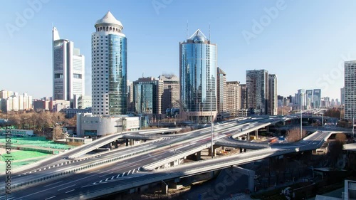 Wallpaper Mural Beijing central business district towers in China timelapse zoom out Torontodigital.ca