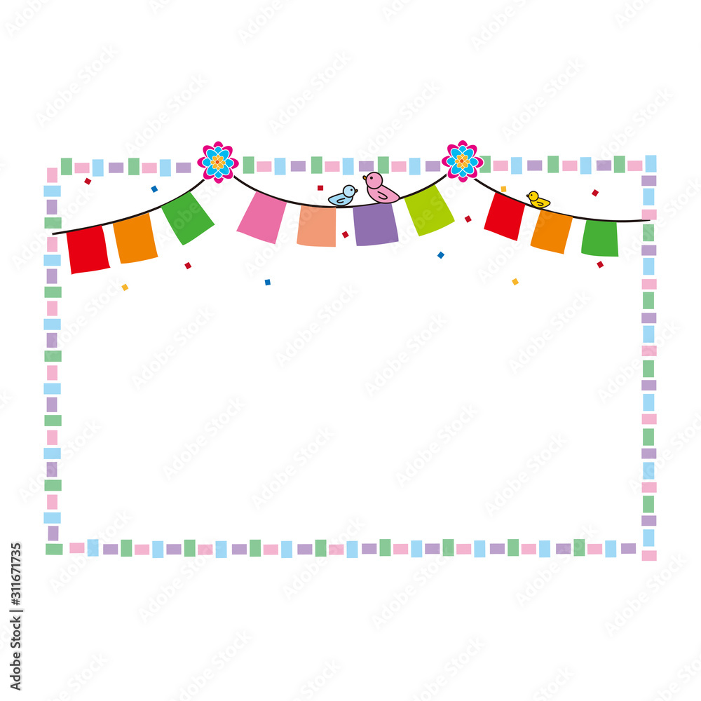 ホワイトボードに飾り付け Stock イラスト Adobe Stock