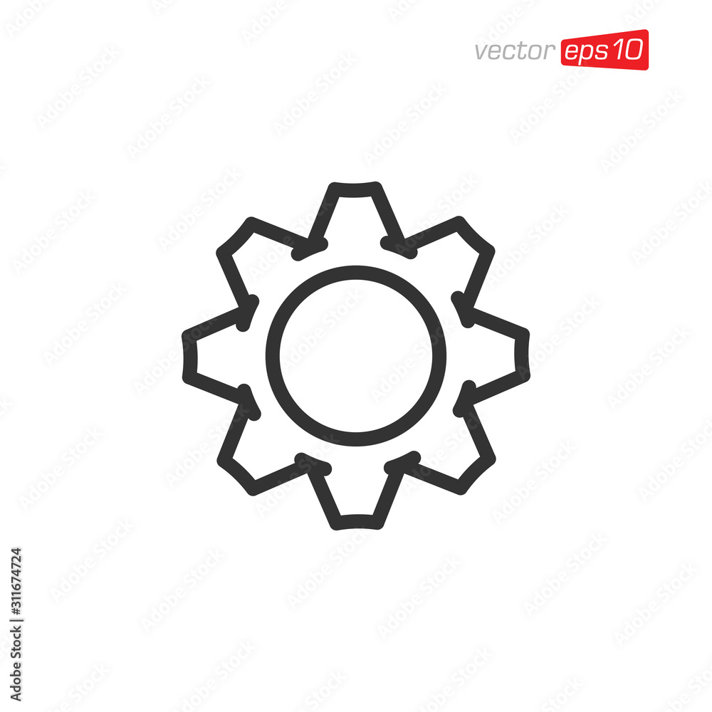 Gear Icon Logo Design Template Gear Icon Logo Design Template