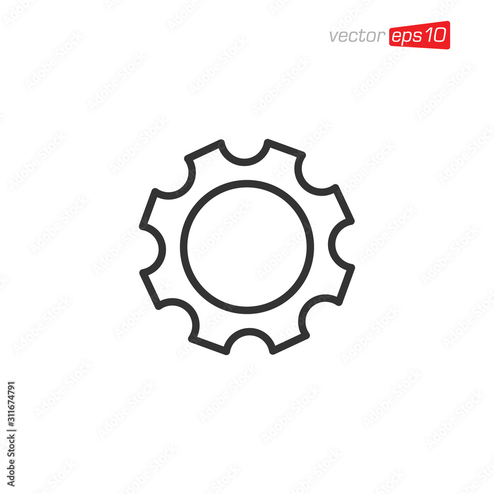 Gear Icon Logo Design Template Gear Icon Logo Design Template