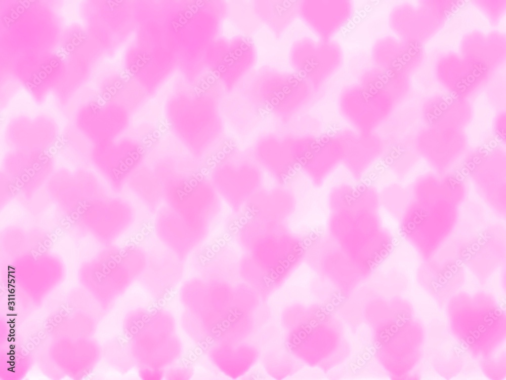 Abstract of blurred pink heart background. Can be use for banner, advertising, web. Copy space for any text design or your product. Valentine's day. Abstract of blurred pink heart background. Can be use for banner, advertising, web. Copy space for any text design or your product. Valentine's day.
