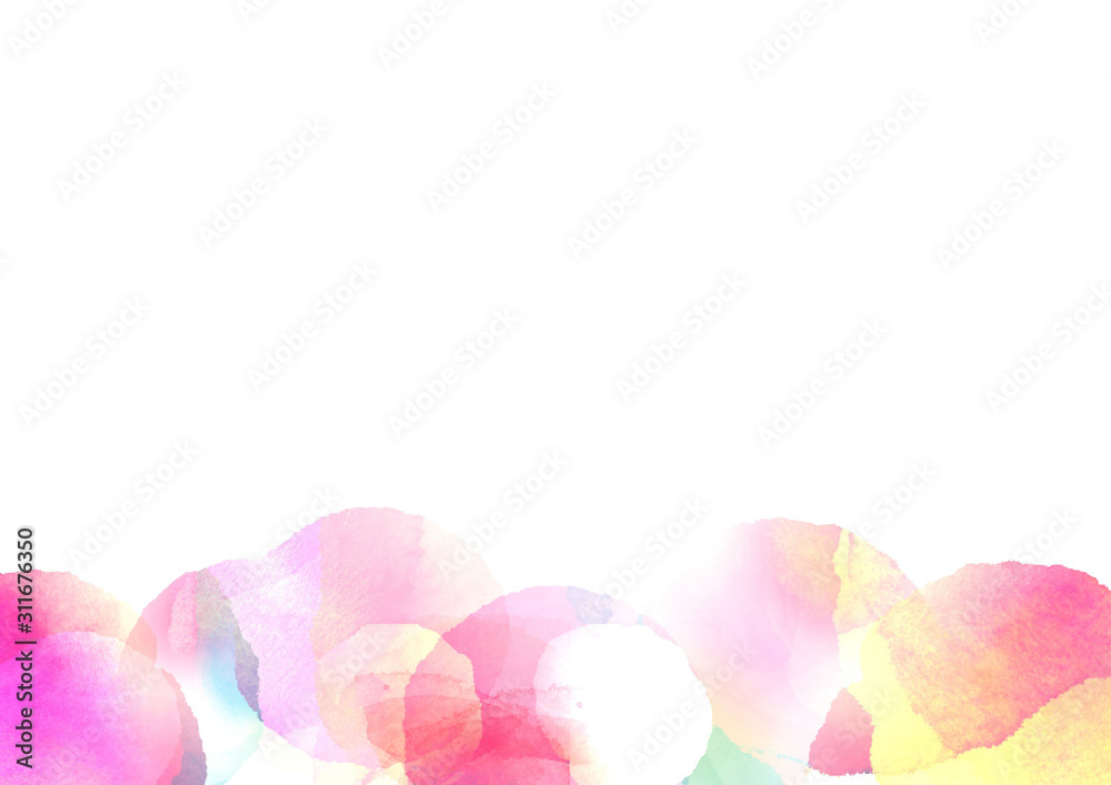 水彩手描き春背景イラストstock Illustration Adobe Stock