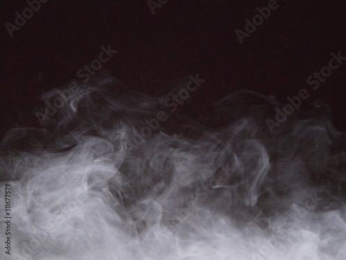 smoke white group on black background