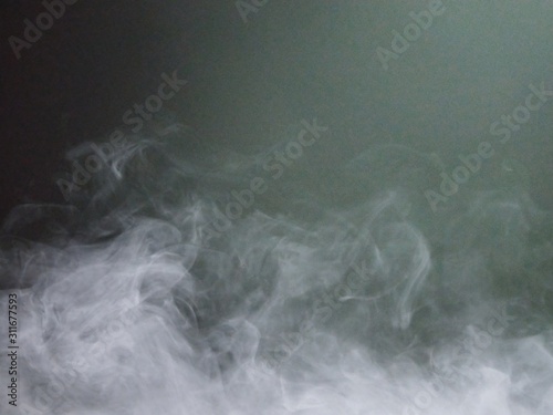 smoke white on gray black background