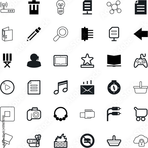 web vector icon set such as: save, price, router, binders, geography, pin, diet, pinned, board, tack, magnification, ring, photography, finance, lock, technical, support, garbage, beauty, key, email