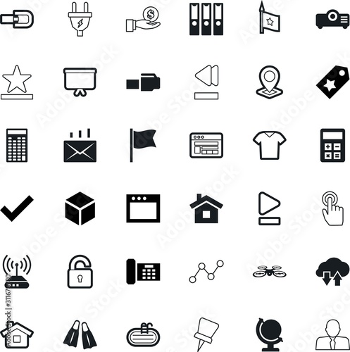 web vector icon set such as: perspective, price, swimming, geography, film, planet, shirt, port, worldwide, audio, floodlight, flippers, stop, hosting, money, finger, ladder, tick, multicopter