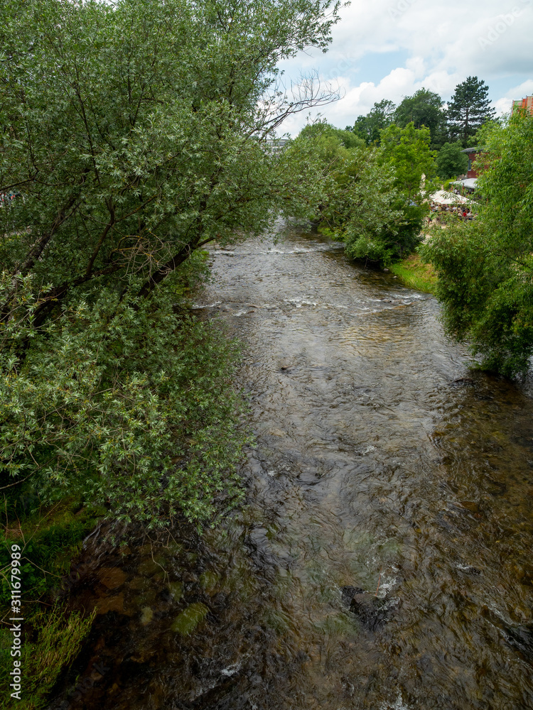 Dreisam river at Freiburg, Germany Dreisam river at Freiburg, Germany