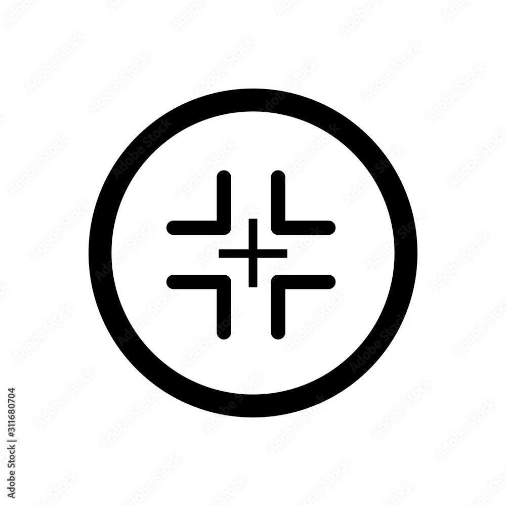 Aim target icon vector design template Aim target icon vector design template