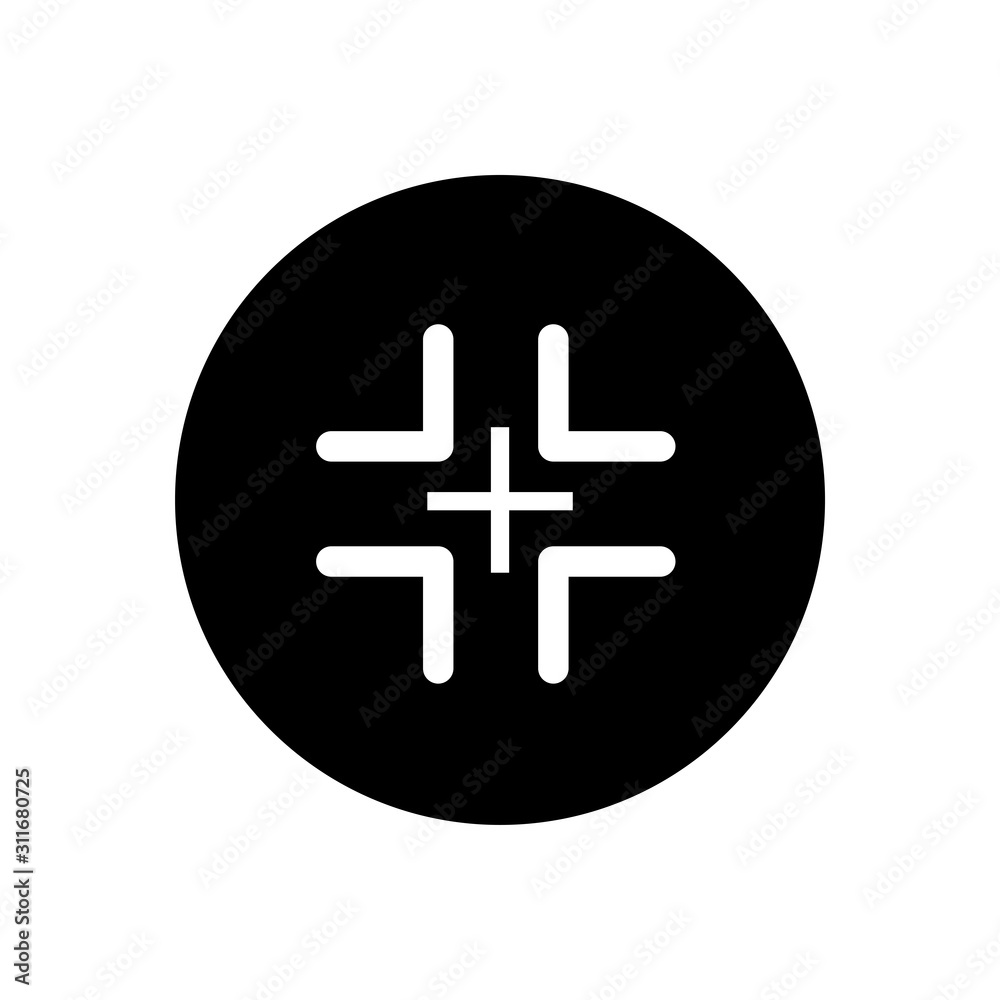 Obraz premium Aim target icon vector design template