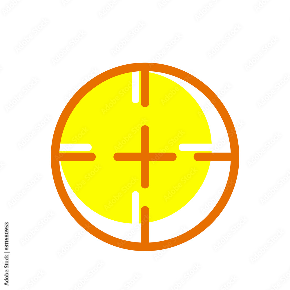 Aim target icon vector design template Aim target icon vector design template