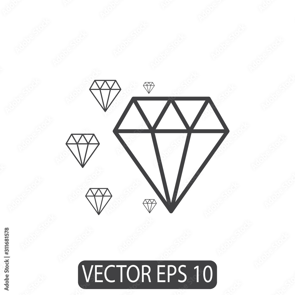Diamond icon design vector template Diamond icon design vector template
