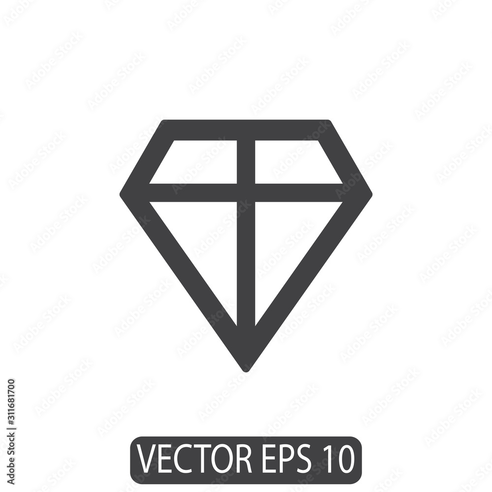 Diamond icon design vector template Diamond icon design vector template