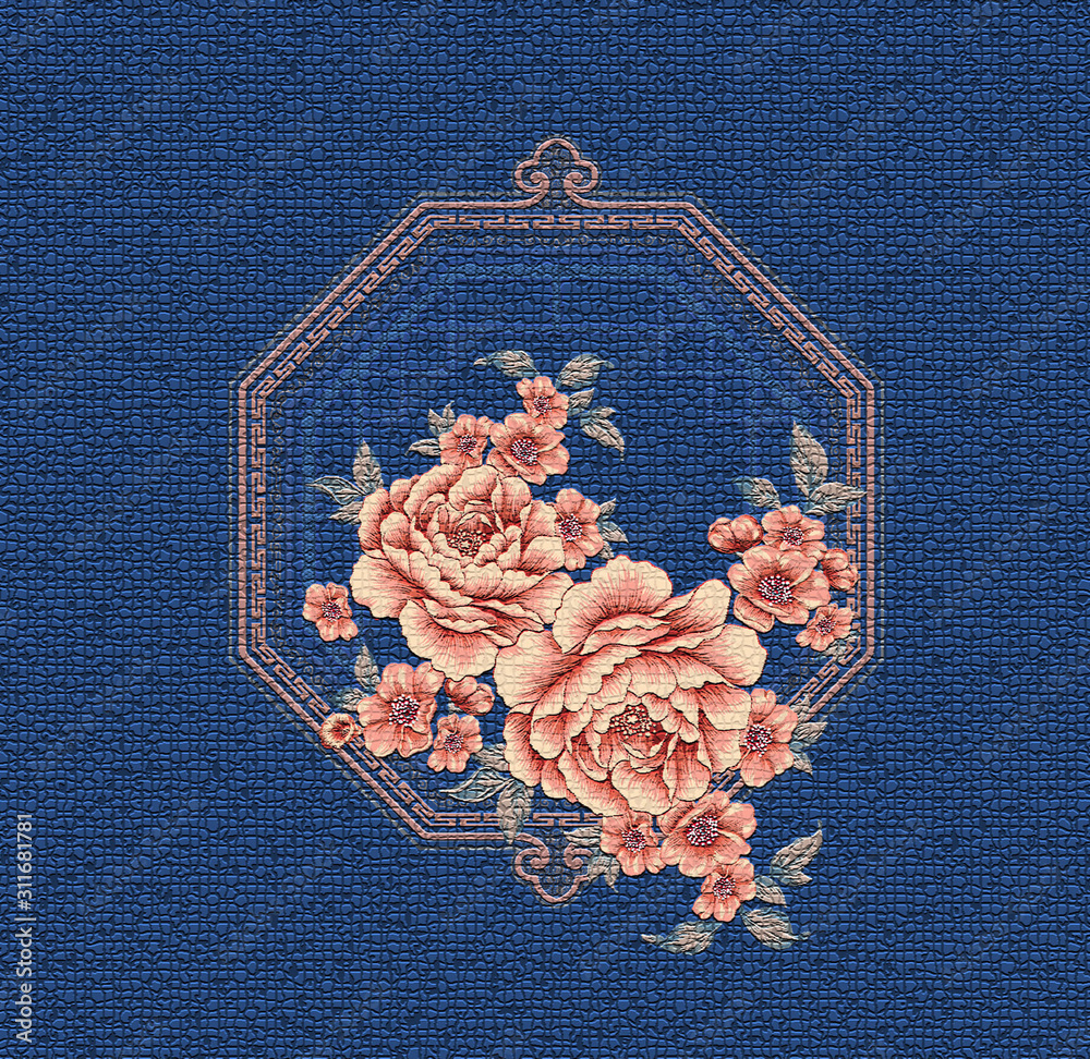 Flower Bird And Plant Design The Artistic Expression Of Oriental Culture Stock イラスト Adobe Stock