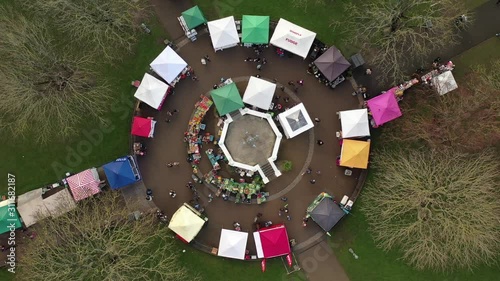 People's Park Market, Dun Laoghaire, Drone Orbit photo