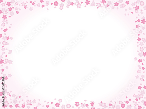 日本的な桜の背景素材ピンク