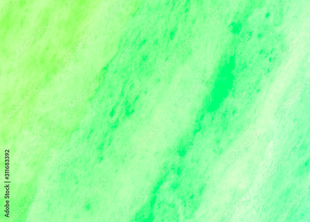 Watercolor abstract pastel green background